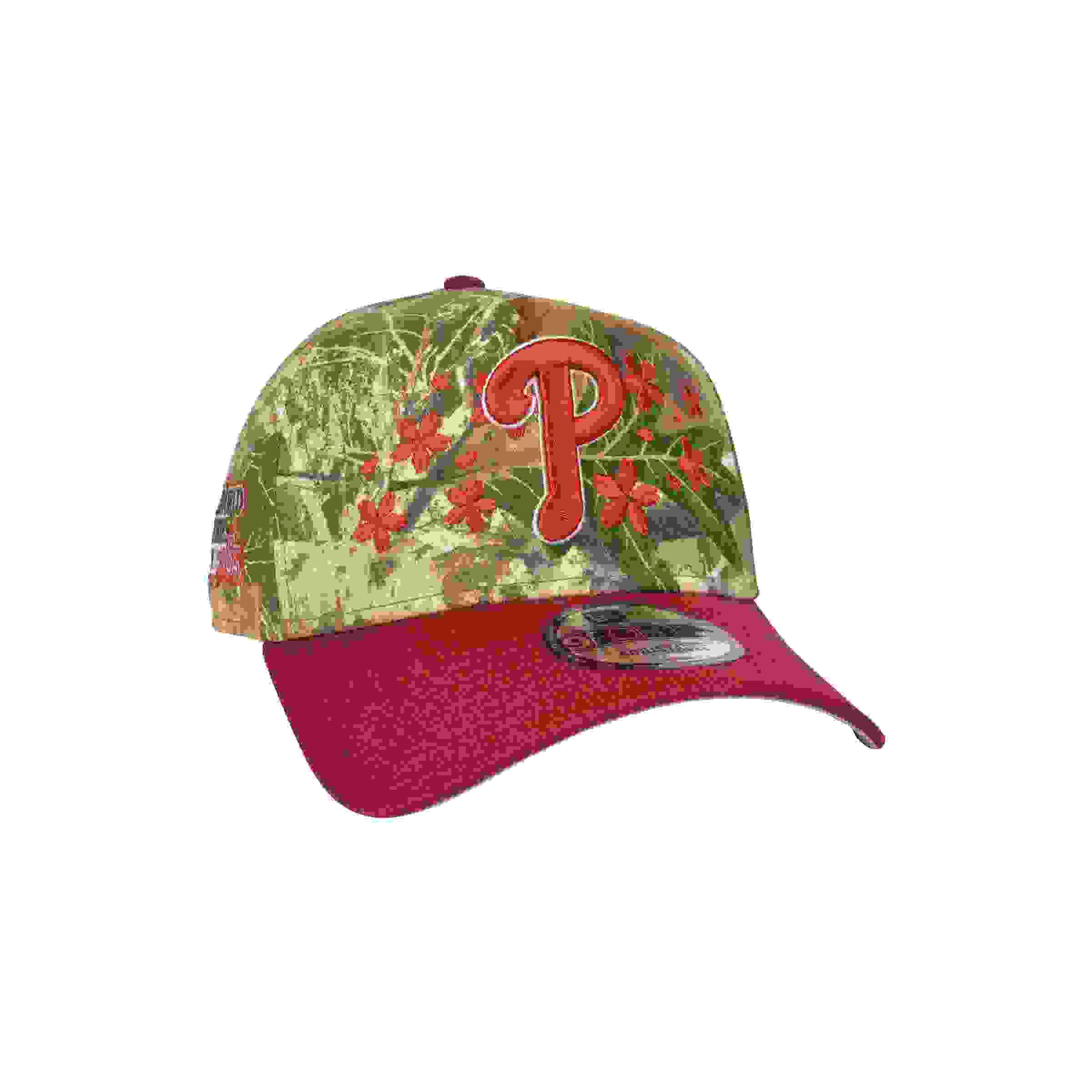 New Era Philadelphia Phillies 9FORTY A-Frame Cherry Blossom Maroon Snapback Hat